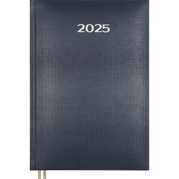 Ежедневник 2025, А5, 168 л., 70 г/м2, тв. перепл., балакрон/порол., тисн. фольг., Attomex Lancaster_синий Ежедневник 2025, А5, 168 л., 70 г/м2, тв. перепл., балакрон/порол., тисн. фольг., Attomex Lancaster_синий