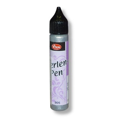 Краска для создания жемчужин VIVA Perlen Pen Mettalic, серебро-хром, п/туба с насадкой 25 мл Краска для создания жемчужин VIVA Perlen Pen Mettalic, серебро-хром, п/туба с насадкой 25 мл