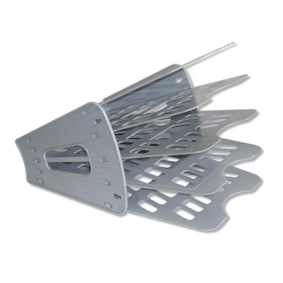 Лоток веерный, 5 секций, пластиковый, СТАММ_серый Лоток веерный, 5 секций, пластиковый, СТАММ_серый
