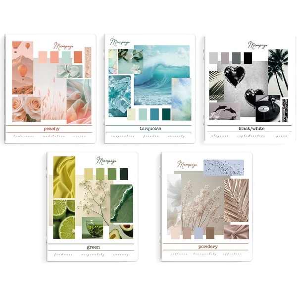 Тетрадь А5, клетка, 48 л., на скобе, 60 г/м², твин-лак, Феникс+ Коллаж_5 дизайнов Акция!