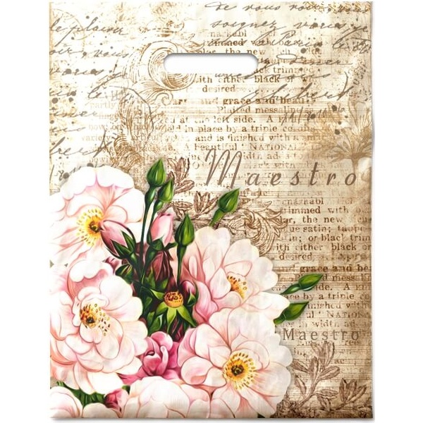 Пакет с вырубной ручкой, 40*31 см, полиэтилен 60 мкм, Маэстро  Пакет с вырубной ручкой, 40*31 см, полиэтилен 60 мкм, Маэстро