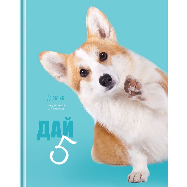 Дневник 1-4 класс, 48 л. (бел.), 60 г/м2, 7БЦ, глянц. лам., BG Дай 5 Дневник 1-4 класс, 48 л. (бел.), 60 г/м2, 7БЦ, глянц. лам., BG Дай 5