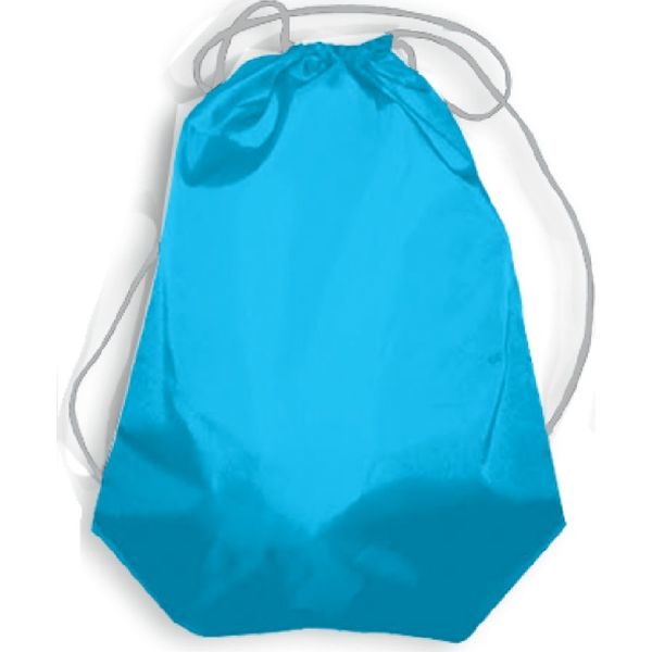 Сумка для сменной обуви ПЧЕЛКА, 42*34 см, серебристый шнурок, голубая Акция!