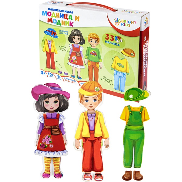 Игра Магнитная мода_Модница и модник, 3+ Игра Магнитная мода_Модница и модник, 3+