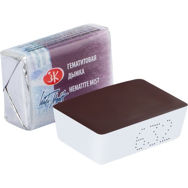 Краска акварельная БЕЛЫЕ НОЧИ, гематитовая дымка (G), кювета 2.5 мл Акция!