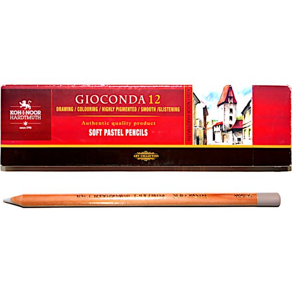 Пастель сухая в карандаше KOH-I-NOOR Gioconda Soft Pastel, серый светлый, 4.2 мм