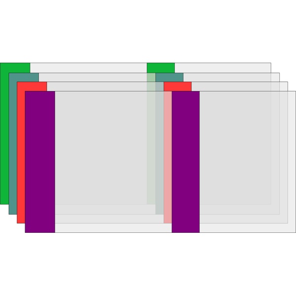Обложка для учебника, 305*590 мм, ПЭ 150 мкм, регулир., цв. клапан, МУЛИЧЕНКО (5 шт.)