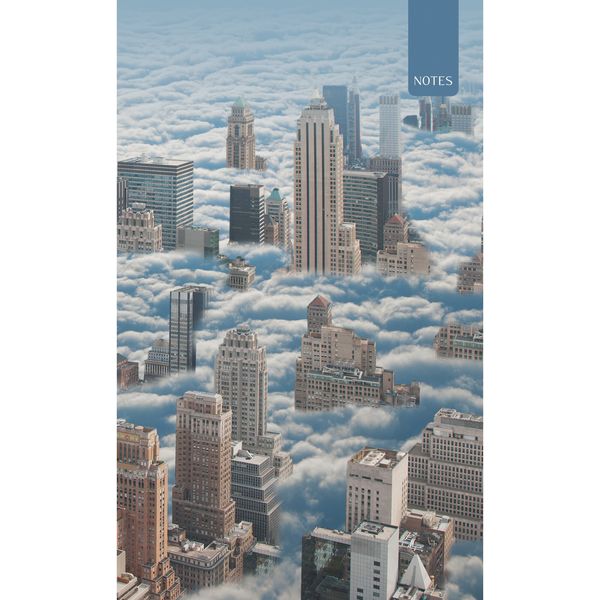 Блокнот на склейке А5, 40 л., клетка, 70 г/м², Listoff Мегаполис