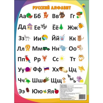 Плакат А4. Русский алфавит