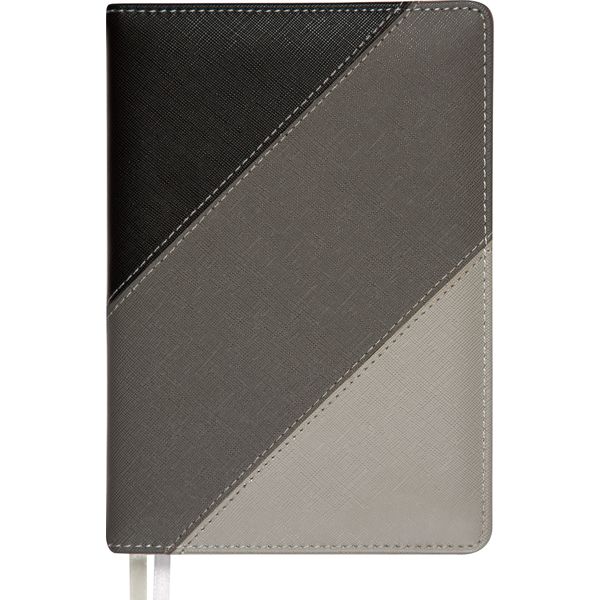 Ежедневник недатированный, А5, 160 л., 70 г/м2, тв. перепл., и/к, поролон, deVENTE Trio_серый Ежедневник недатированный, А5, 160 л., 70 г/м2, тв. перепл., и/к, поролон, deVENTE Trio_серый