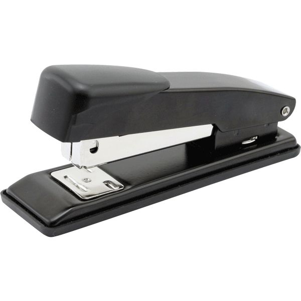 Степлер № 24/6 до 18 л. Attomex, металлический, 2 типа скрепления, антискользящ. основание, черный