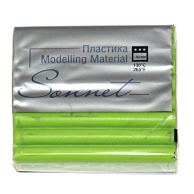 Пластика (полимерная глина) СОНЕТ, запекаемая, 56 г, фисташковая