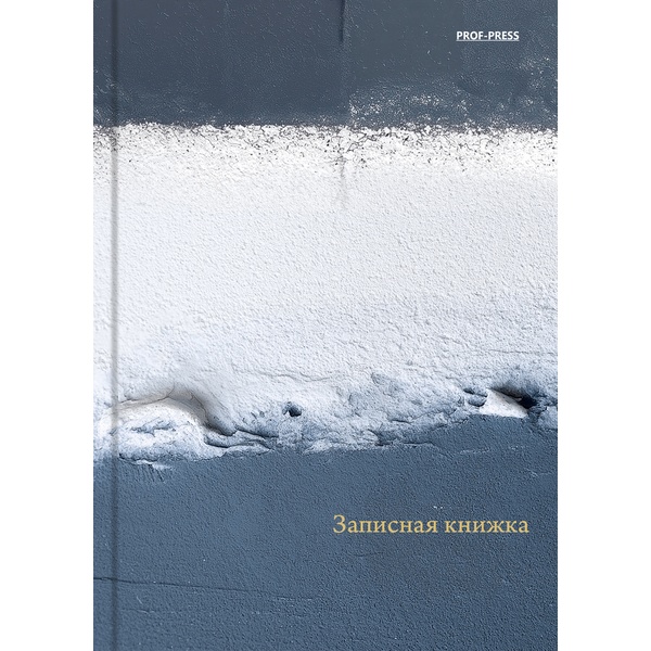 Блокнот в твердом переплете А6, 160 л., клетка., глянц. лам., Prof-Press СЕРО-БЕЛАЯ ТЕКСТУРА