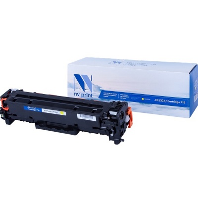 Картридж NVP совместимый HP CC532A / Canon 718 Yellow для LaserJet Color CP2025 / CP2025dn / CP2025n
