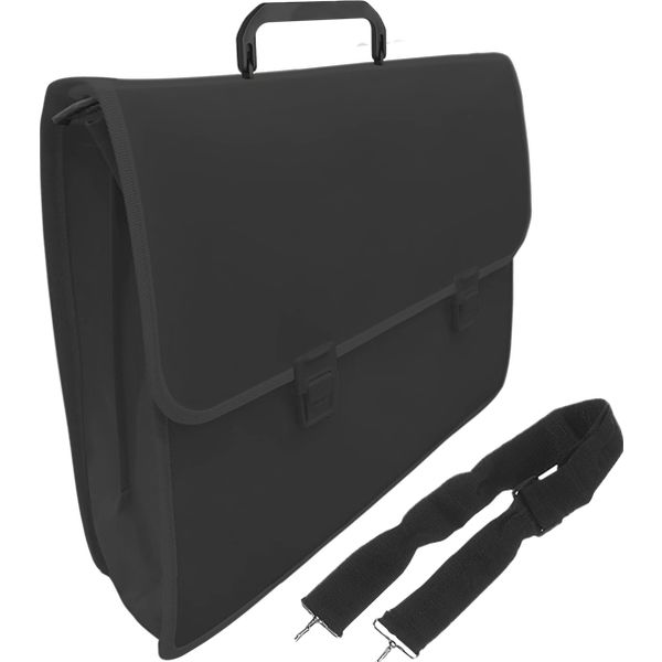 Папка-портфель А3, 2 отд., PP 600 мкм, 2 замка-защелки, deVENTE_черная Акция!