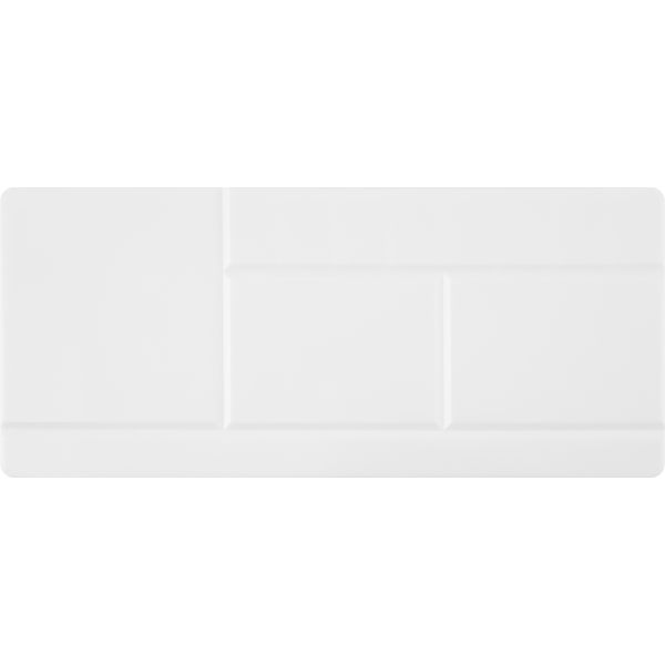 Палитра пластиковая, прямоугольная, 30*14 см, 29 ячеек, белая, СОНЕТ Акция!