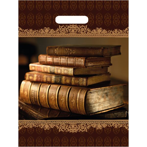 Пакет с вырубной ручкой, 40*31 см, полиэтилен 60 мкм, Книги Пакет с вырубной ручкой, 40*31 см, полиэтилен 60 мкм, Книги