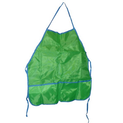 Фартук для труда ПЧЕЛКА, 49*39 см, 2 кармана, водоотталкивающая ткань, зеленый
