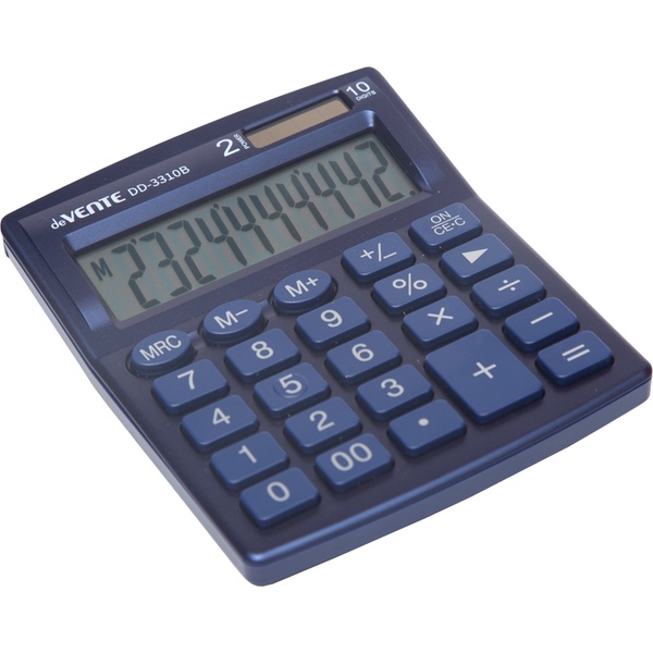 Калькулятор базовый deVENTE DD-3310B, 10-разряд., ЖК, 1 яч. пямяти, дв. питание, 00, →синий Калькулятор базовый deVENTE DD-3310B, 10-разряд., ЖК, 1 яч. пямяти, дв. питание, 00, →синий