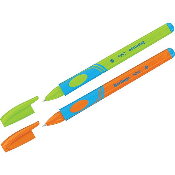 Ручка обучающая письму УНИВЕРСАЛЬНАЯ, светло-синяя, 0.7 мм, эрг. грип, Berlingo Initial_2 дизайна