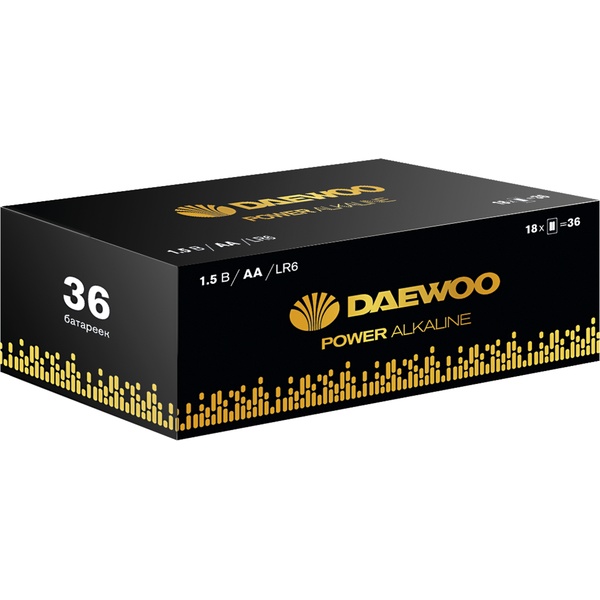 Батарейка щелочная LR06/AA, 1.5 V, т/у, Daewoo Power