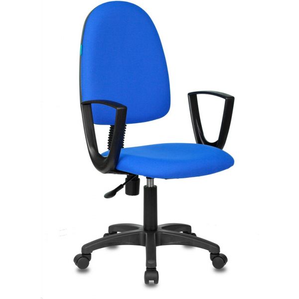 Кресло "Престиж+" 3C06 с подлокотниками синее, крестовина пластик