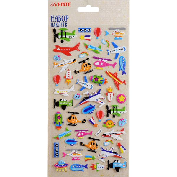 Паф-стикеры (объемные) deVENTE Boys' world, PVC, 125*230 мм Паф-стикеры (объемные) deVENTE Boys' world, PVC, 125*230 мм