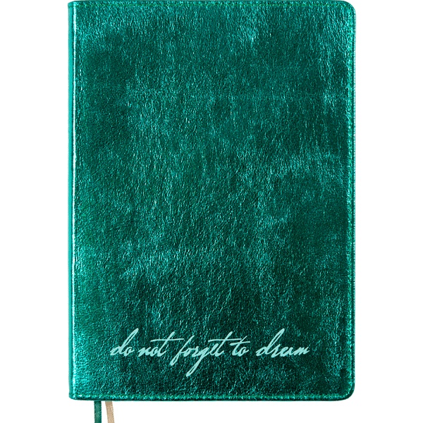 Ежедневник недатированный, А5, 160 л., 70 г/м², инт. перепл., и/к, deVENTE Merano_изумруд. металлик  Акция!