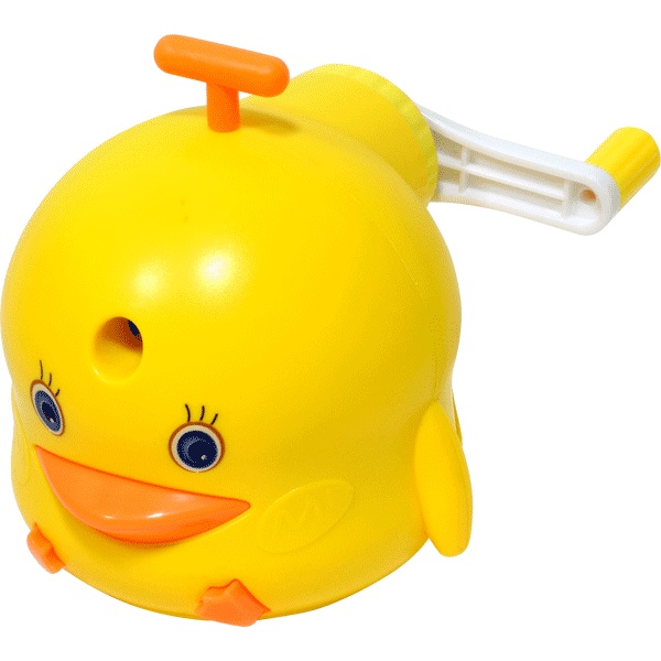 Точилка механическая, 1 отв., контейнер, пласт. корпус, deVENTE Утенок