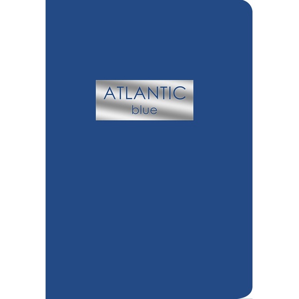 Блокнот на скобе А5, 48 л., клетка, 70 г/м2, soft touch, тиснение, Listoff Atlantic Blue Блокнот на скобе А5, 48 л., клетка, 70 г/м2, soft touch, тиснение, Listoff Atlantic Blue