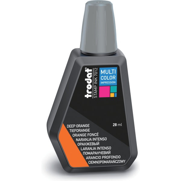 Краска штемпельная TRODAT Multi Color, 28 мл, на водной основе, оранжевая Краска штемпельная TRODAT Multi Color, 28 мл, на водной основе, оранжевая