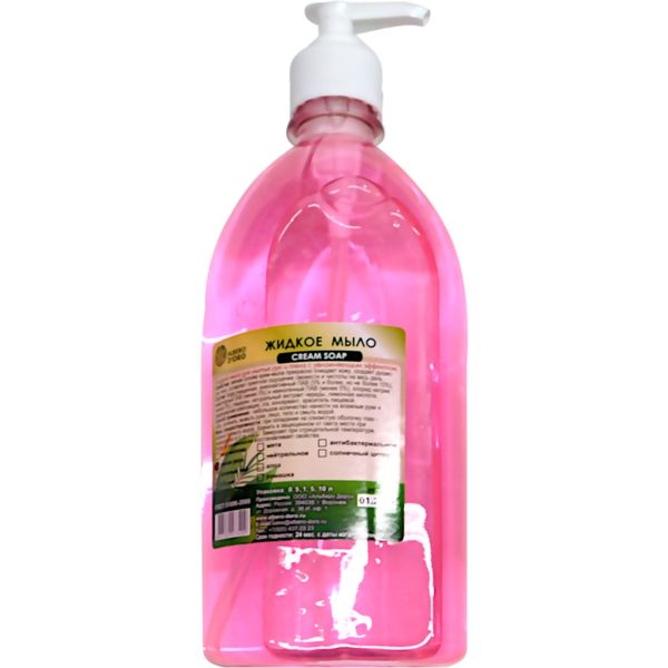 Крем-мыло жидкое ALBERO D'ORO Cream Soap_Дикая роза, 1000 мл (помп. дозатор)