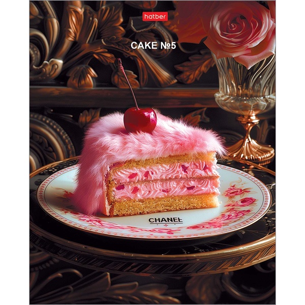 Тетрадь на гребне, 96 л., клетка, 65 г/м2, обл. мел. картон, глянц. лам., Hatber Brand Food_2 дизайна Тетрадь на гребне, 96 л., клетка, 65 г/м2, обл. мел. картон, глянц. лам., Hatber Brand Food_2 дизайна