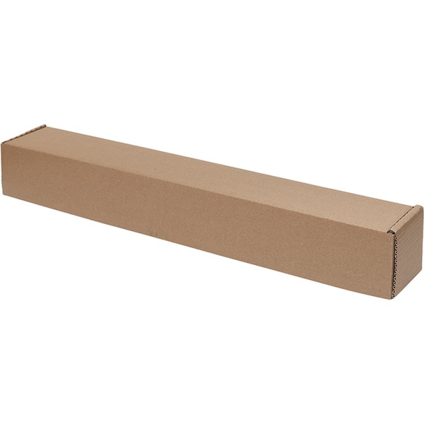 Тубус картонный для бумаг, чертежей и рисунков, 61*8*8 см, квадратный, бурый