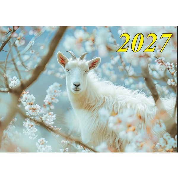 Календарь настенный листовой 2027 г. Символ года, А3