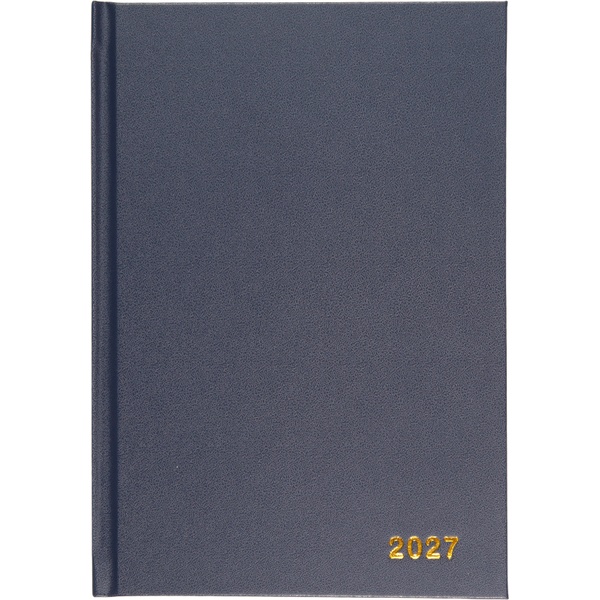 Ежедневник 2027, А5, 160 л., Attomex Basis, иск. кожа/поролон, отстрочка, бел. блок, 2 ляссе, черный*