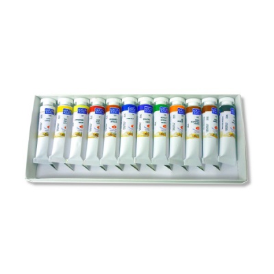 Краски масляные художественные Мастер-Класс, 12 цв/туб по 18 мл, картон. уп.