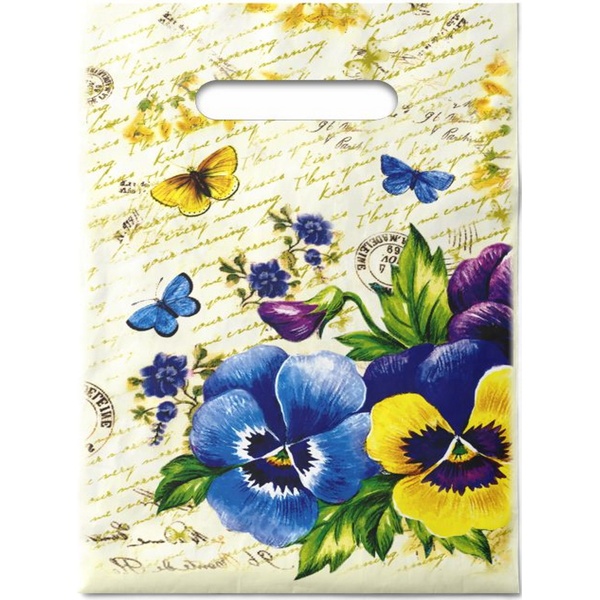 Пакет с вырубной ручкой, 30*20 см, полиэтилен 30 мкм, Глори 