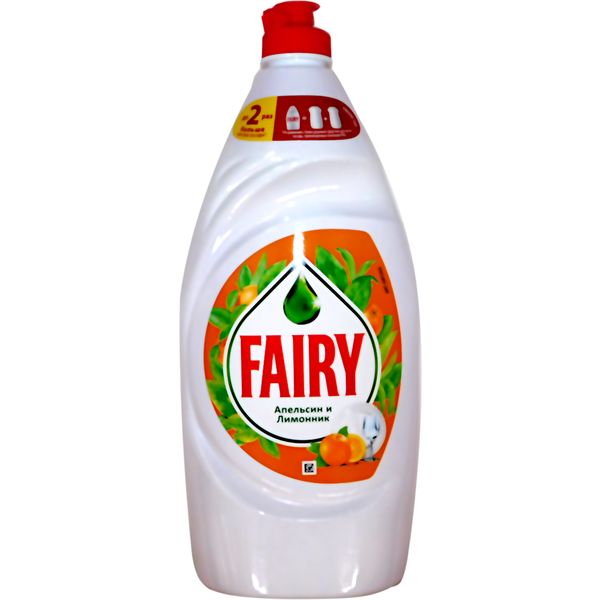 Средство для мытья посуды FAIRY Апельсин и лимонник, гель, флип-топ, 900 мл