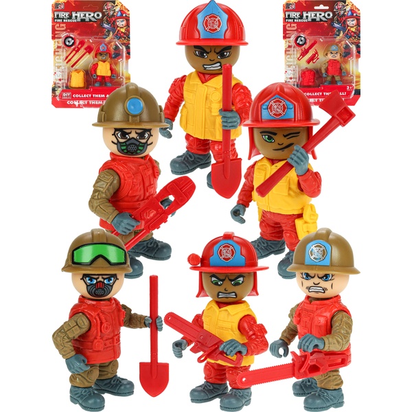 Мини-фигука Пожарный, 8*5 см, в ассортименте
