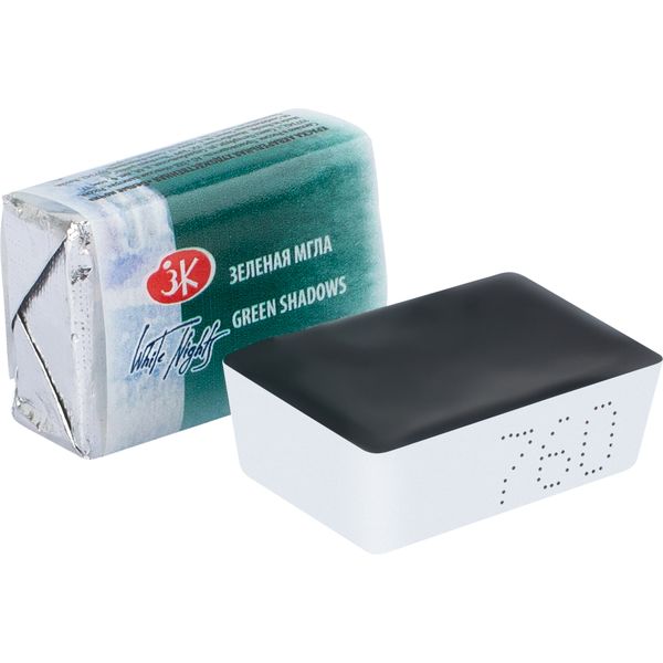 Краска акварельная БЕЛЫЕ НОЧИ, зеленая мгла (G), кювета 2.5 мл Акция!