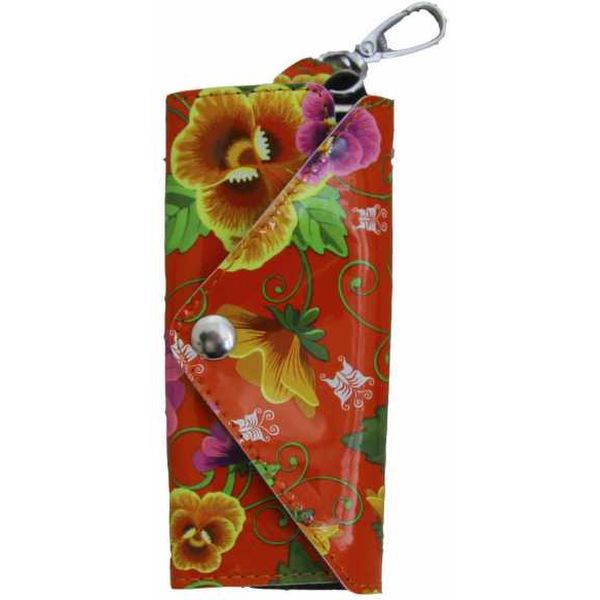 Футляр для ключей, цветочный узор
