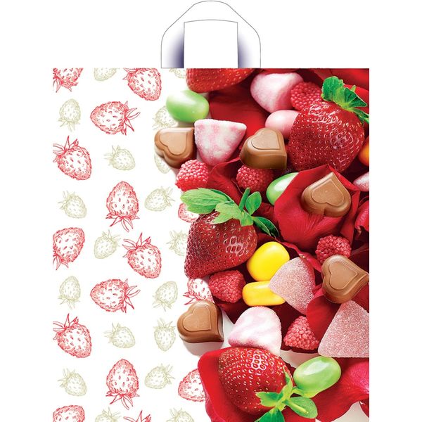 Пакет с петлевой ручкой, 42*38 см, полиэтилен 40 мкм, Мармеладка