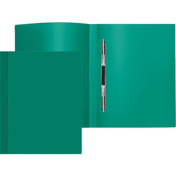 Папка с пружинным скоросшивателем, А4, PP 500 мкм, "песок", Attomex_зеленая