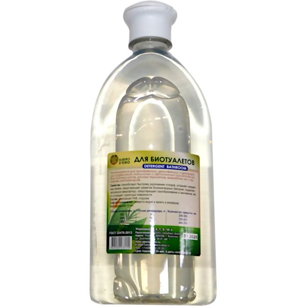 Средство для биотуалетов Albero D'ORO Detergent Bathroom, 1000 мл (пуш-пул) Акция!
