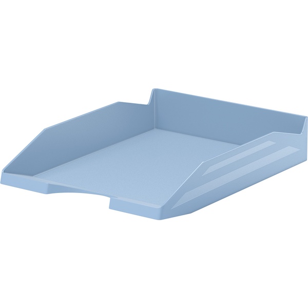 Лоток горизонтальный, 1 уровень, пластик., литой, система "шип-паз", голубой, ErichKrause Office_Manga