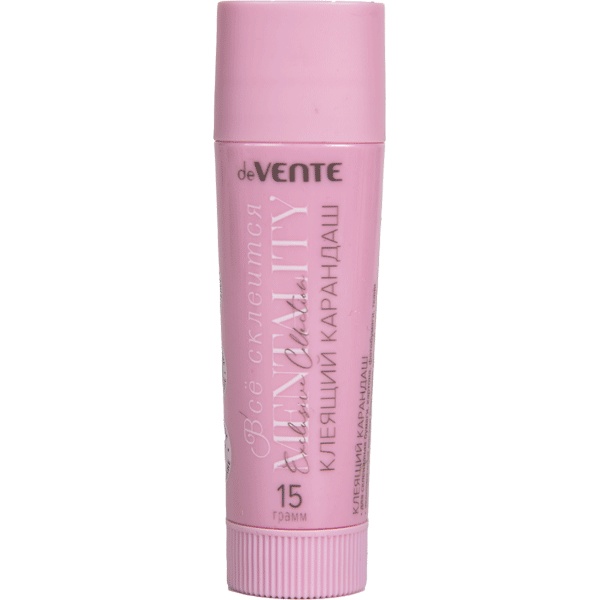 Клей-карандаш 15 г, PVP основа, вр. фикс. 2-3 мин., deVENTE Mentality_розовый