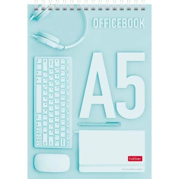 Блокнот на гребне А5, 80 л., клетка, 65 г/м², уф-лак, ж/подложка, Hatber Офис в стиле Блокнот на гребне А5, 80 л., клетка, 65 г/м², уф-лак, ж/подложка, Hatber Офис в стиле