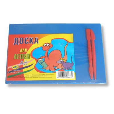 Доска для лепки А5, 2 стека ПЧЕЛКА, пластик, цвета ассорти Доска для лепки А5, 2 стека ПЧЕЛКА, пластик, цвета ассорти