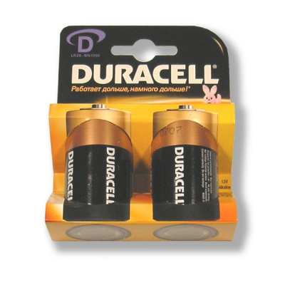 Батарейка LR20/D, 1.5 V, DURACELL Alkaline